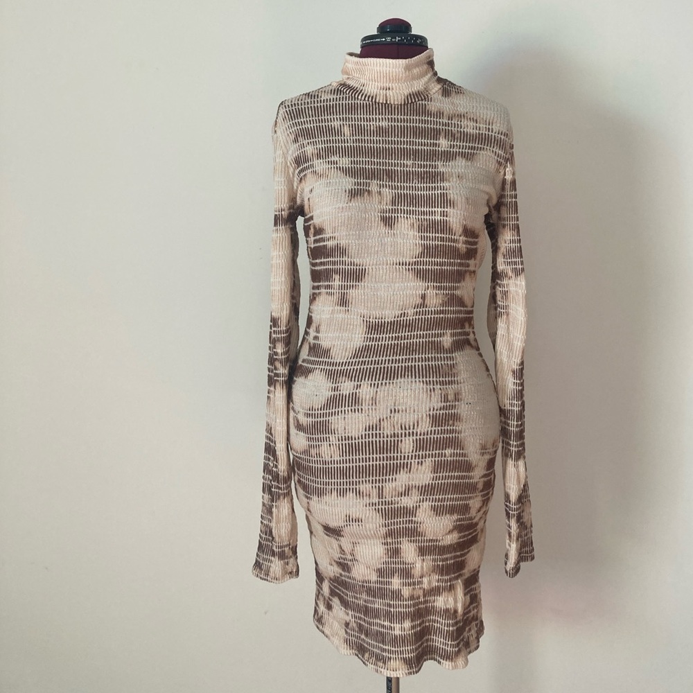 S3XY form fitting tie dye dress
